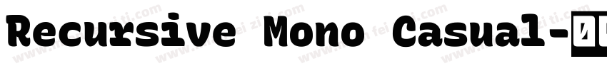 Recursive Mono Casual字体转换